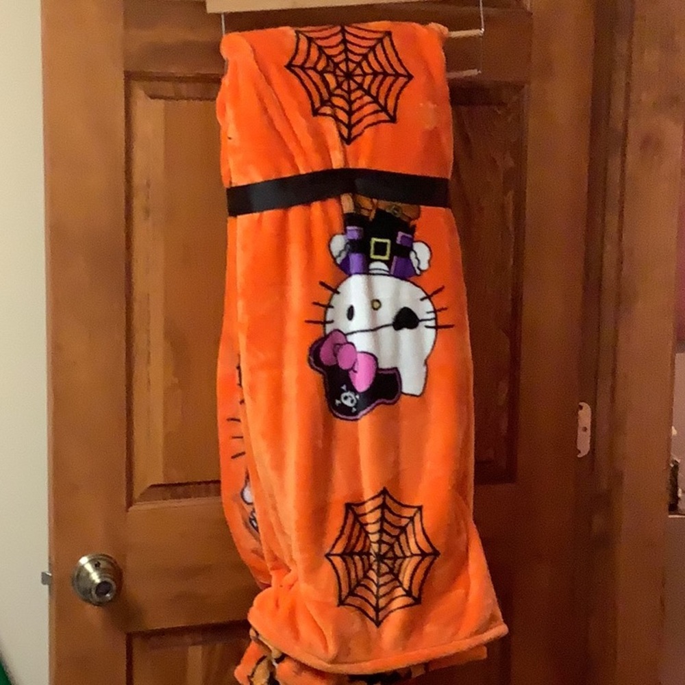 Double Halloween Hello Kitty Plush Blankets
